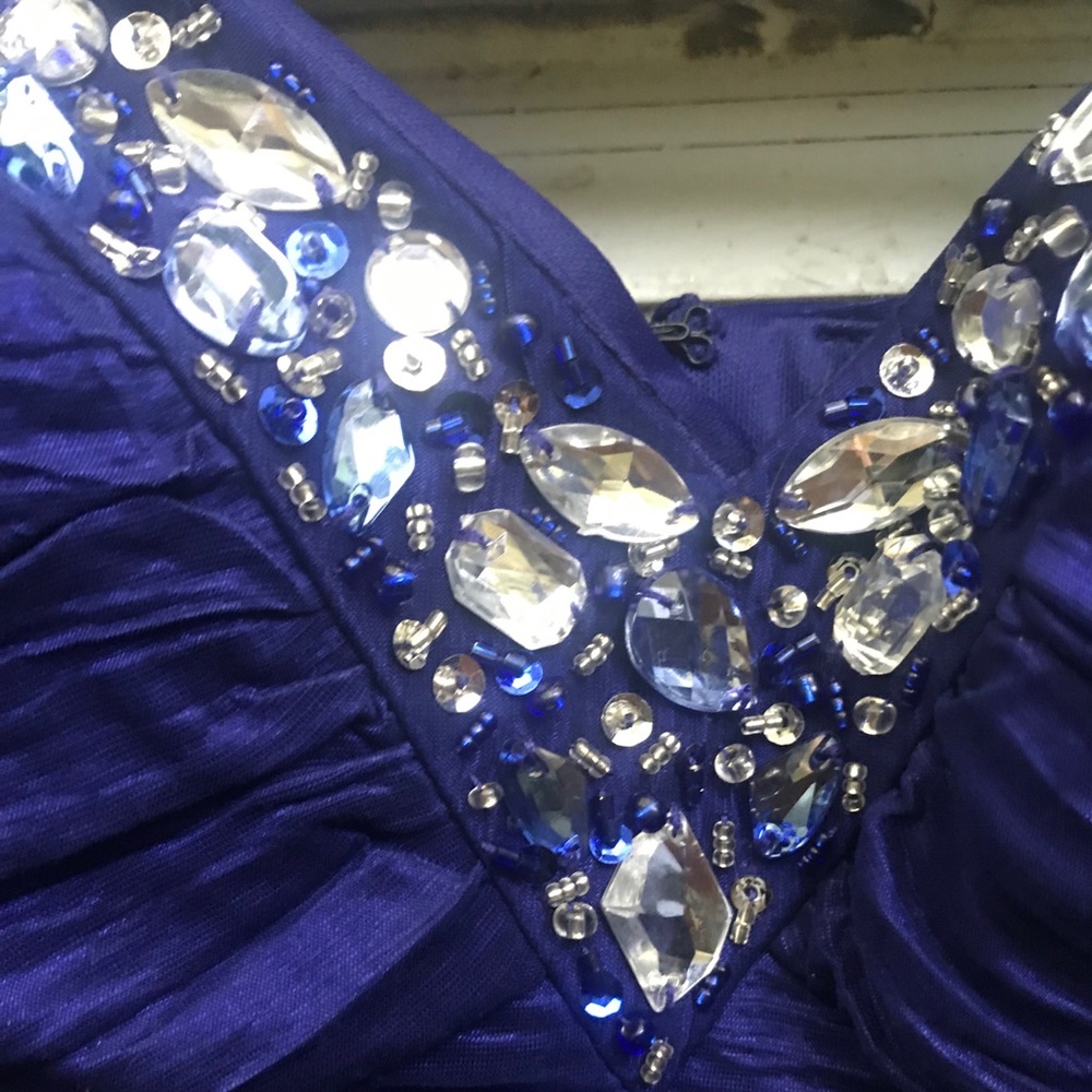 Blue cocktail dress